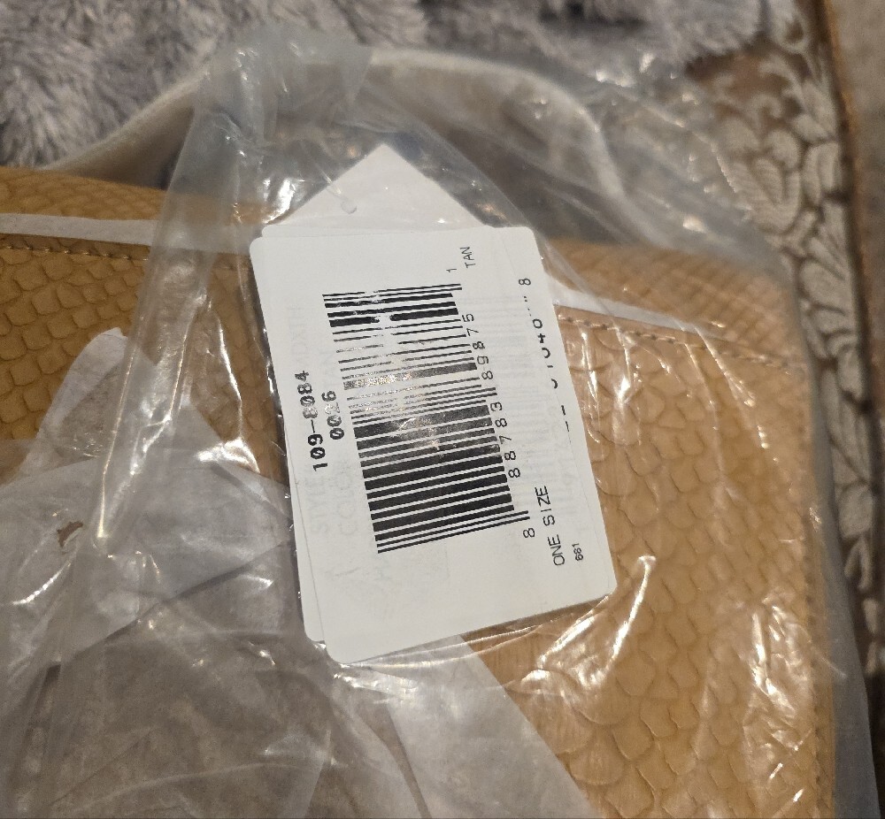 Rebecca Minkoff Tan Snakeskin-Embossed Mini Top-Handle Bag - Picture 11 of 11